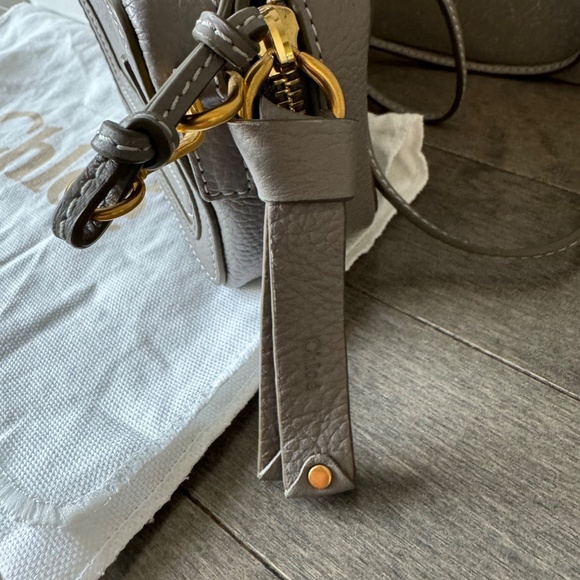 Chloé Marcie The Mini's Flat Pouch - Cashmere Grey - Picture 2 of 10